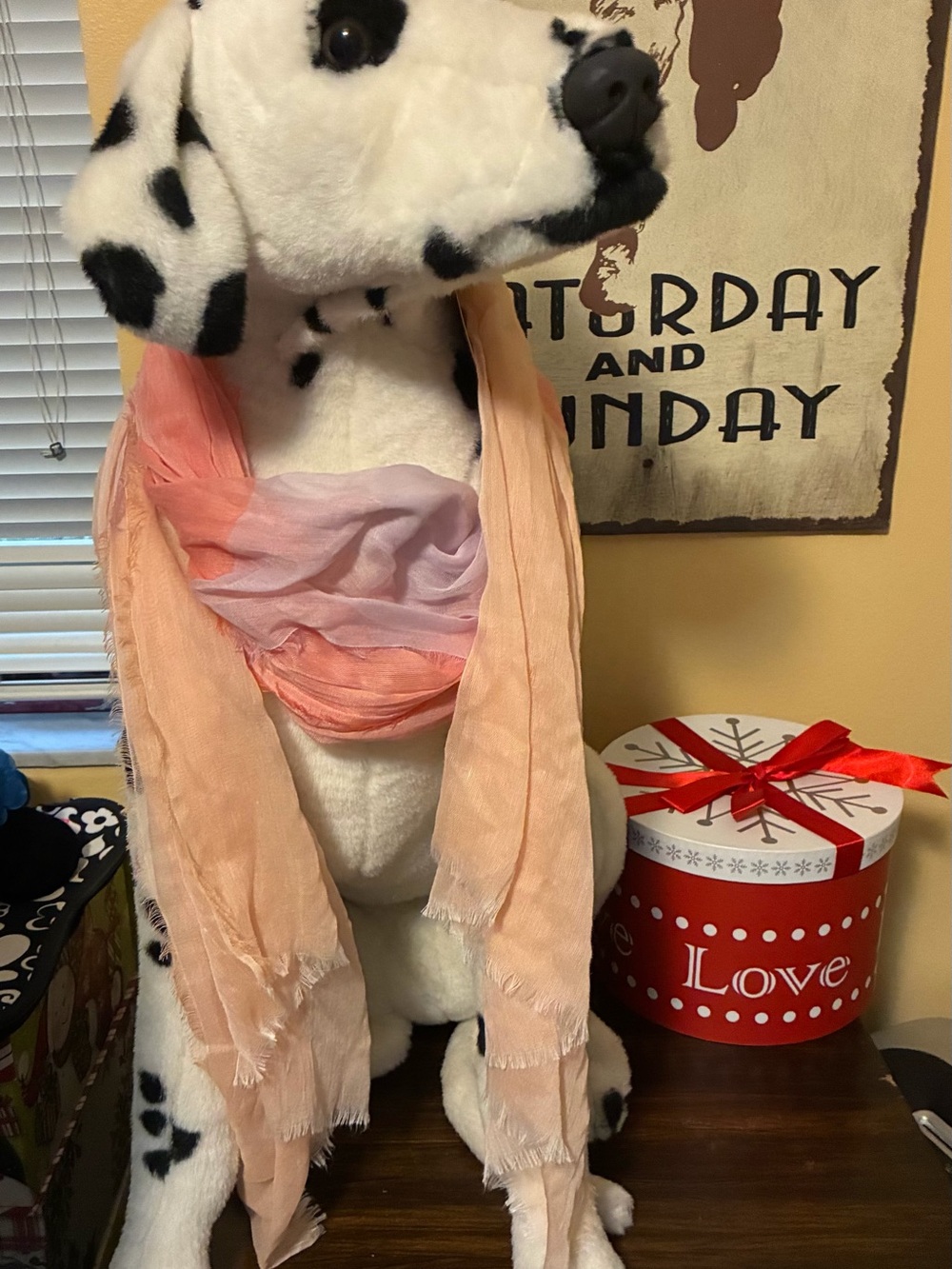 Light Peach & Pale Pink Women’s Scarf Accessory - 32”X 80”